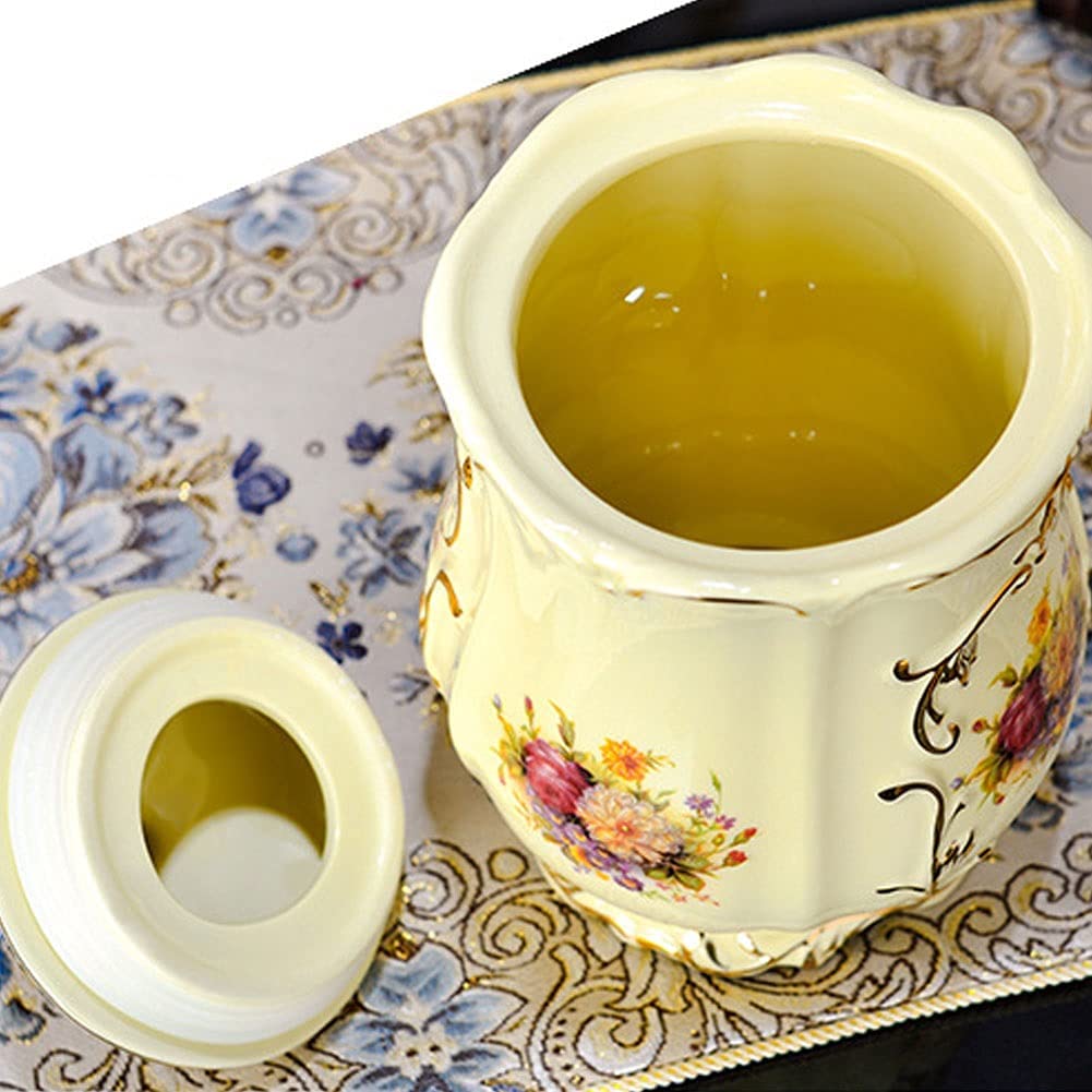 Urny Funeral Urns Cremation Urn-Creative Home Hand-Painted Ceramic Sealed Jar-Show Burial On Home Or Office Decoration