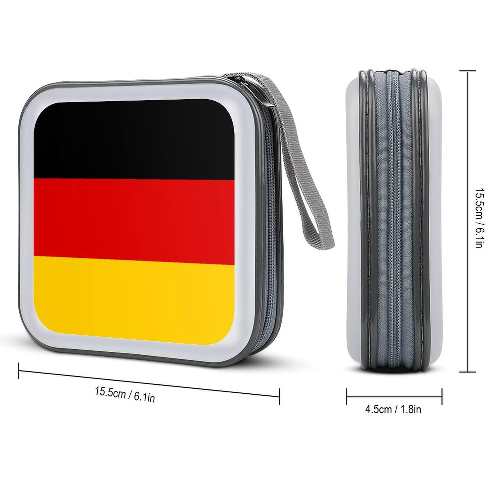 Germany Flag CD Case DVD Storage Case Portable