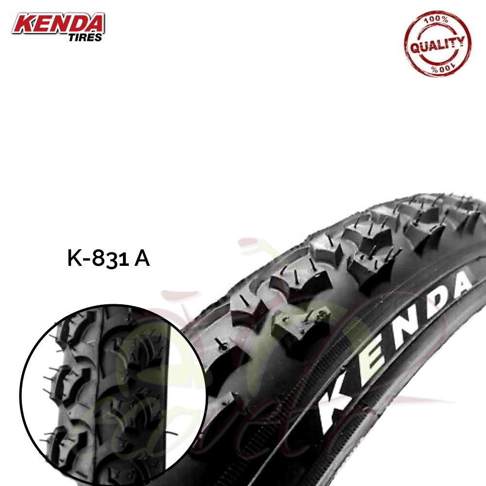 2 COPERTONI KENDA 24 X 1.95 (50-507) + CAMERE | PNEUMATICI TASSELLATI NERI MTB BICICLETTA MOUNTAIN BIKE