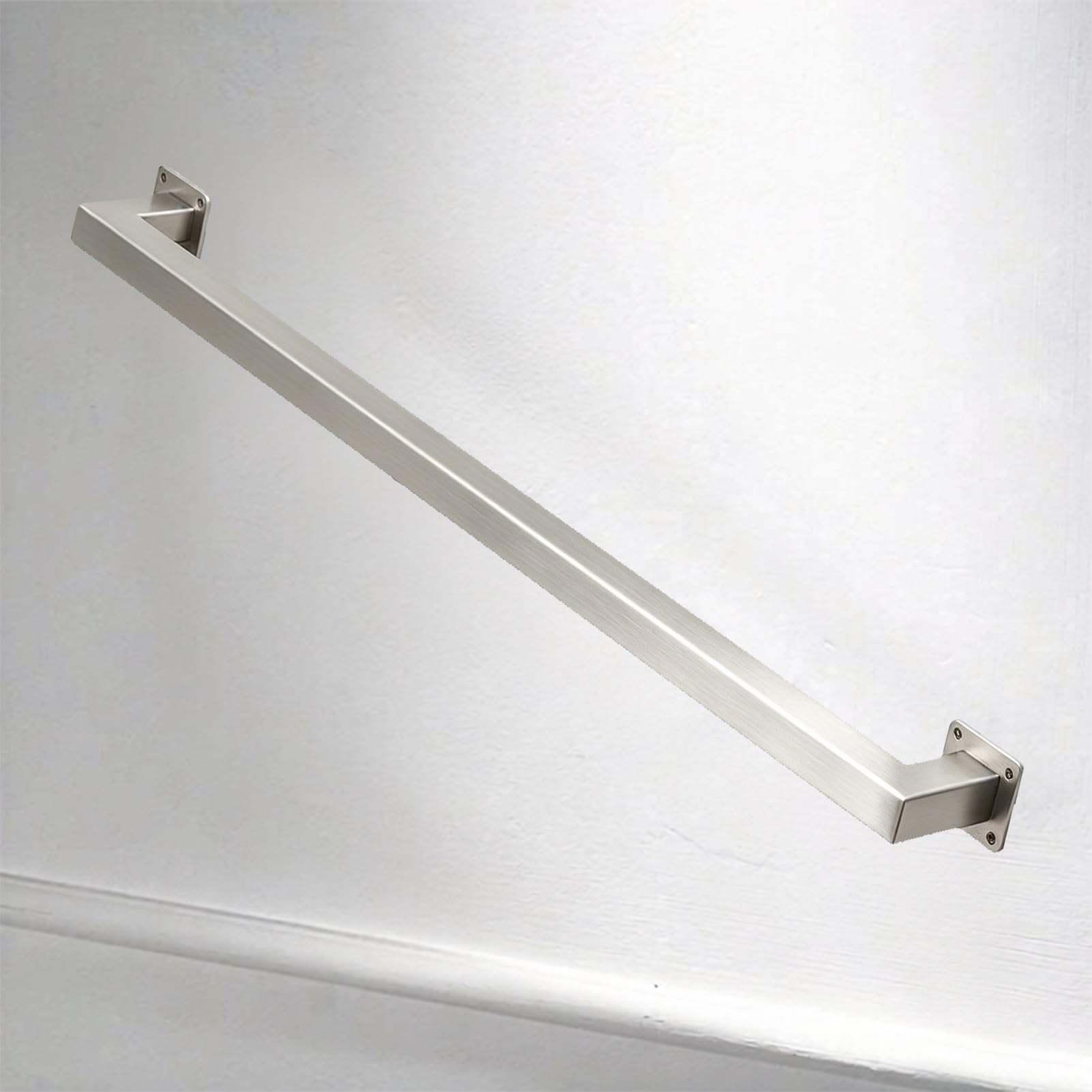 Liyadolaam Women's One Color Commercial Restroom Grab Bar, Industrial Metal Staircases Handrail Kit, Hand Railing For Outdoor Steps Or Indoor Stair, Banister Rails For Elderly And Disabled(18Ft/540Cm)