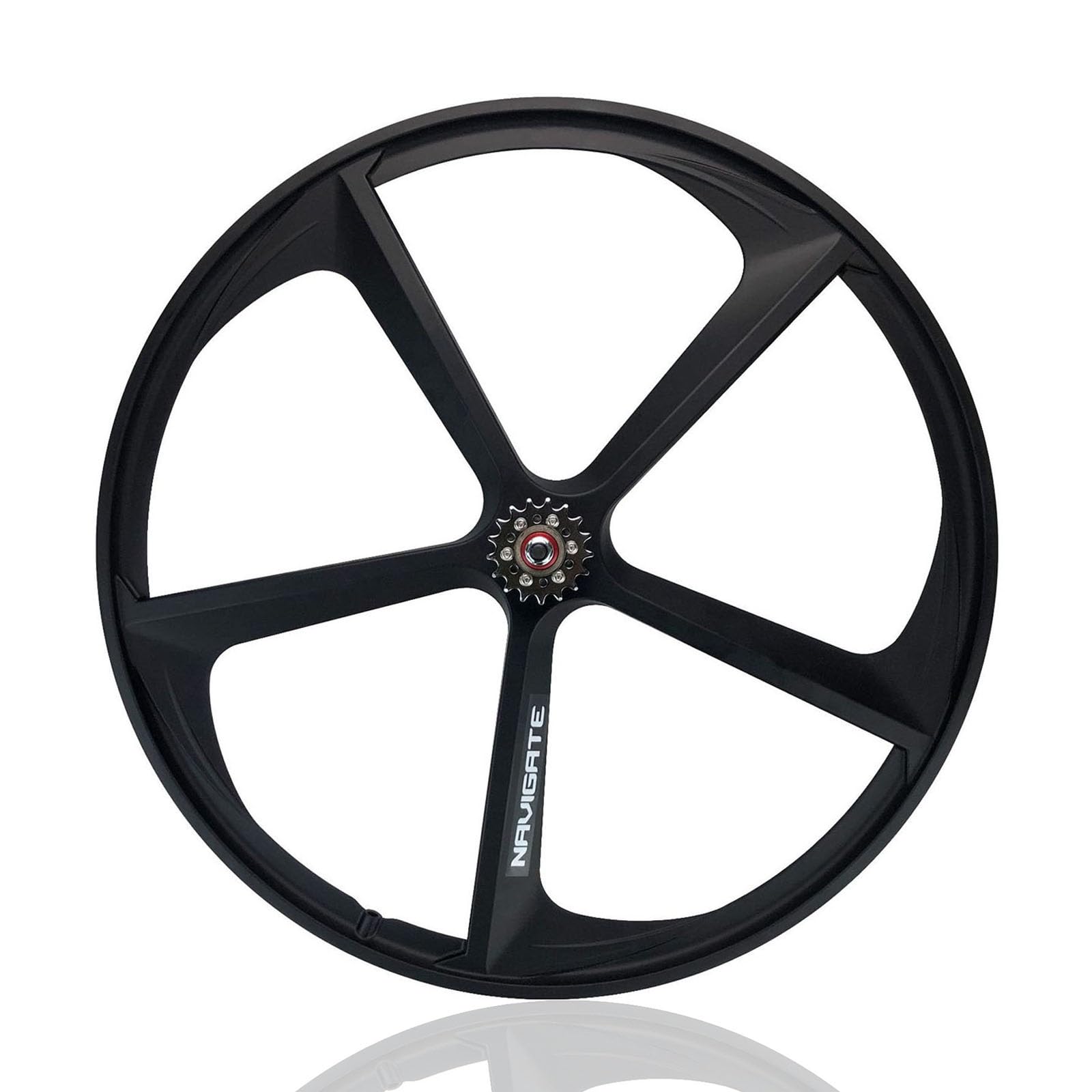 ZXGSXIOU 700C Fixed Gear Bike Wheelset 5 Spokes Magnesium Alloy Track Wheel V Brake Front Rear Wheels 100/120mm Hubs For Signle Speed
