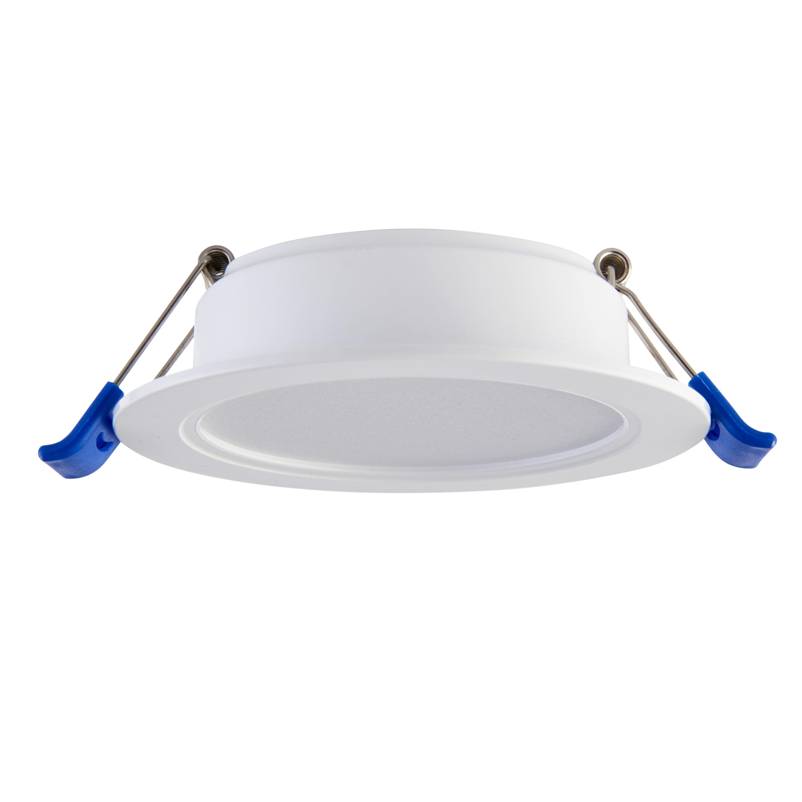 National Lighting 5W CCT Recessed Core Flex Downlight | Non-Dimmable - Living Room LED Spot Lights - IP20 Rated 400 Lumens - Round Bedroom Ceiling Lights Downlight | Matt White