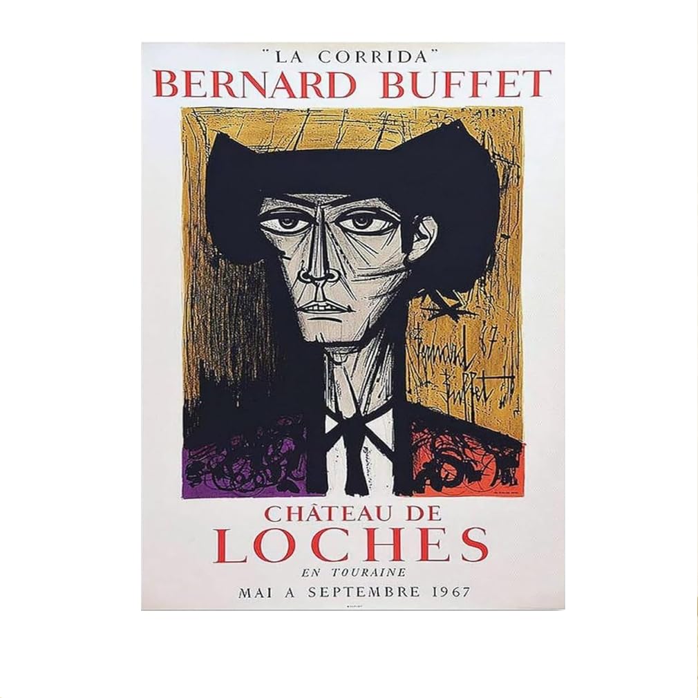 Figurines rétro Bernard Buffet art mural tableau moderne vintage