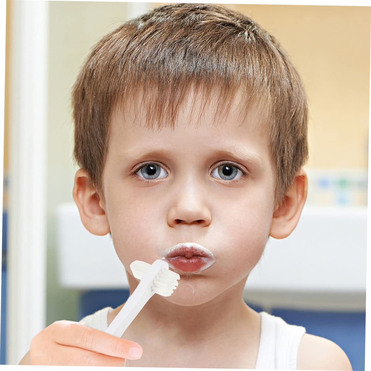 PartyKindom 24pezzi Spazzolino Dentiera Spazzolino Portatile Per Pulizia Denti Falsi Con Doppia Testa Leggero e Ergonomico Per Adulti Facile Da Pulire e Resistente