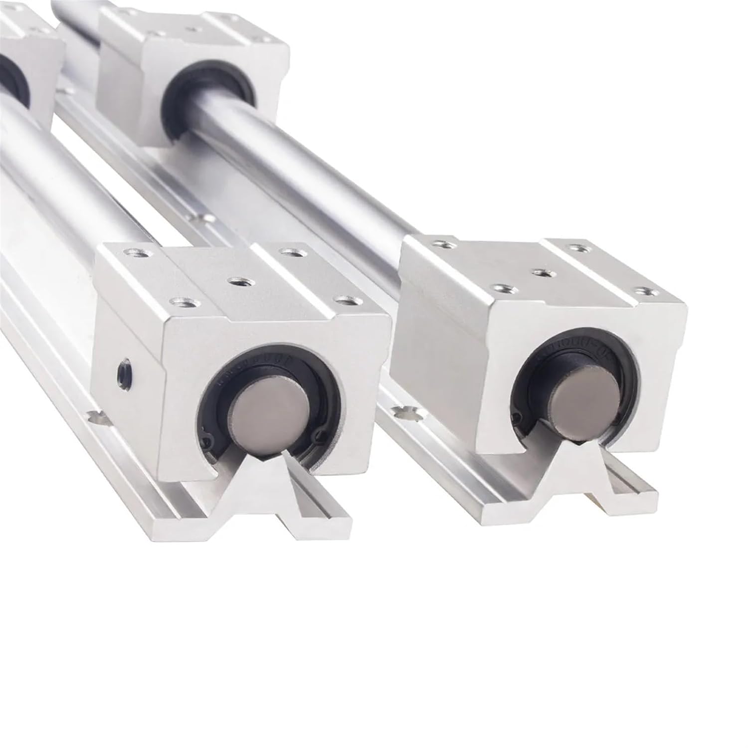 2pcs SBR16 SBR20 Linear Rail Guide 1800mm 2000mm 2200mm Fully Slide Support +4pcs SBR16UU SBR20UU Linear Bearing Block(SBR20,2000mm)