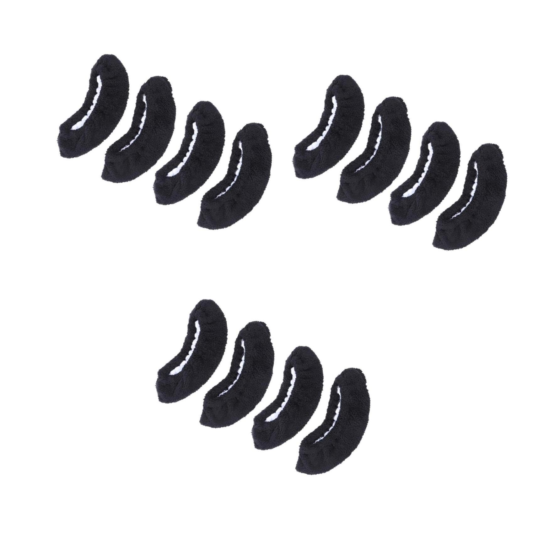 Toddmomy 6paires Peluche pour Patins à Glace Absorption Eau pour Hockey Et Patinage Noir s