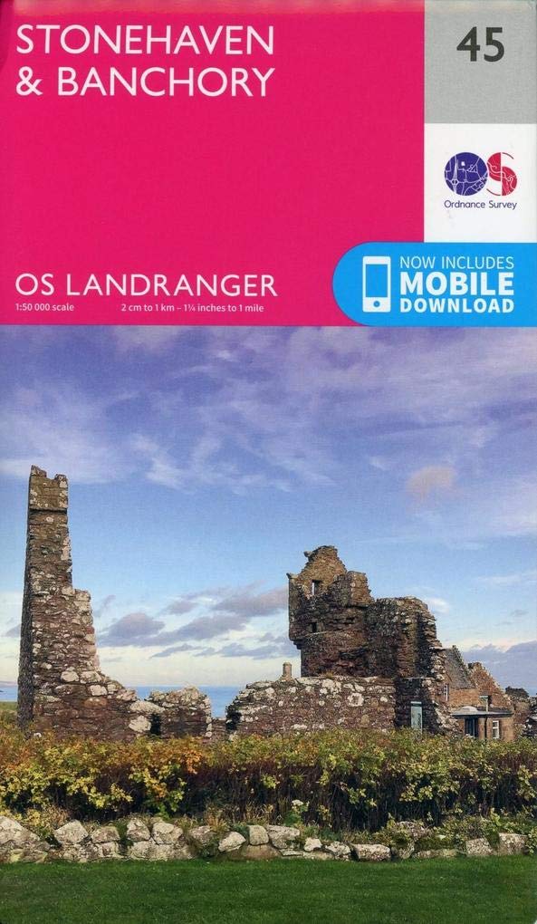 Stonehaven & Banchory Map | St Cyrus | Ordnance Survey | OS Landranger Map 45 | Scotland | Walks | Cycling | Days Out | Maps | Adventure