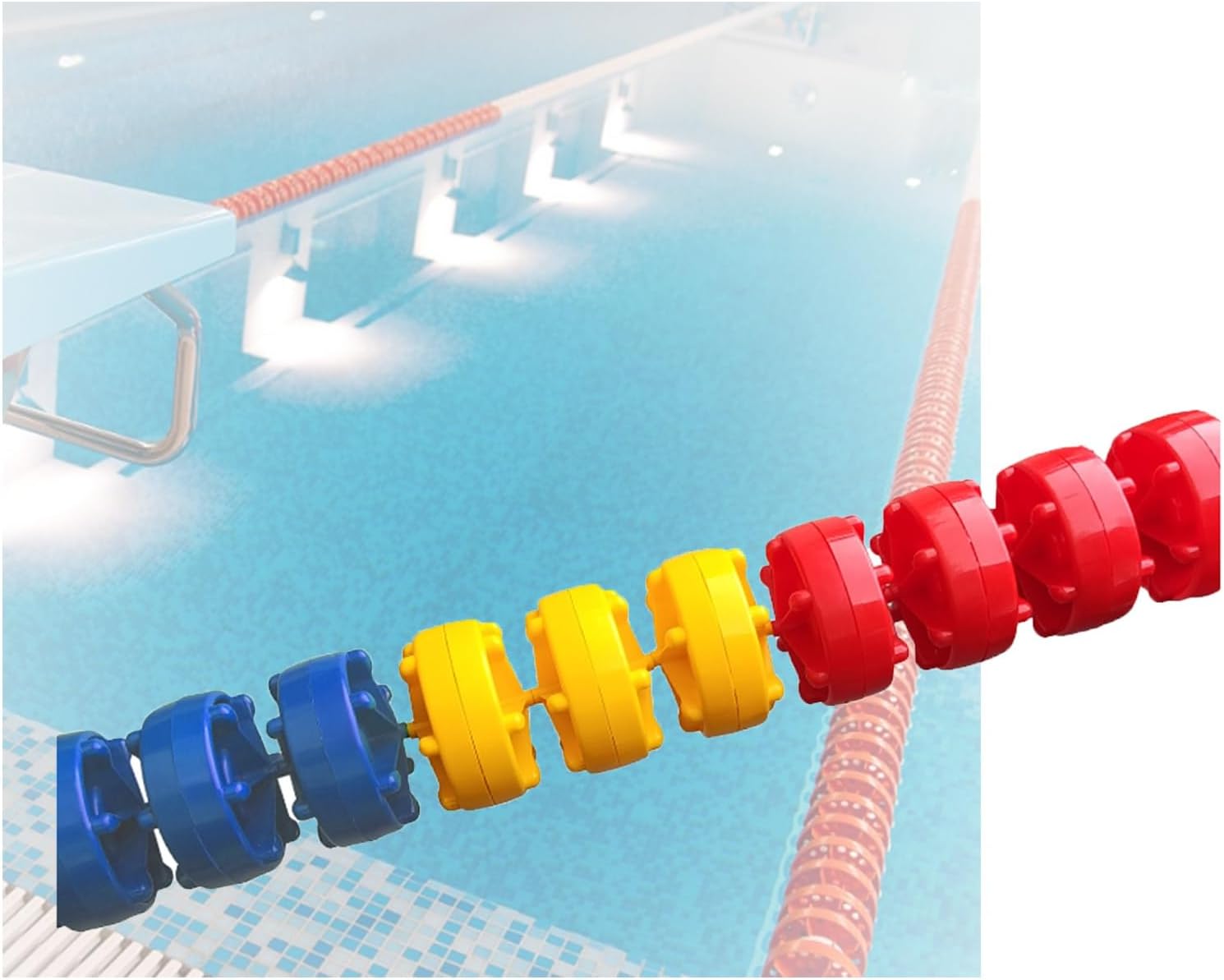 Durable Floating Pool Safety Divider Rope - Essential Safety Accessory for Swimming Pools, Ponds & Backyard - Prevent Accidents & Enhance Poolside Security