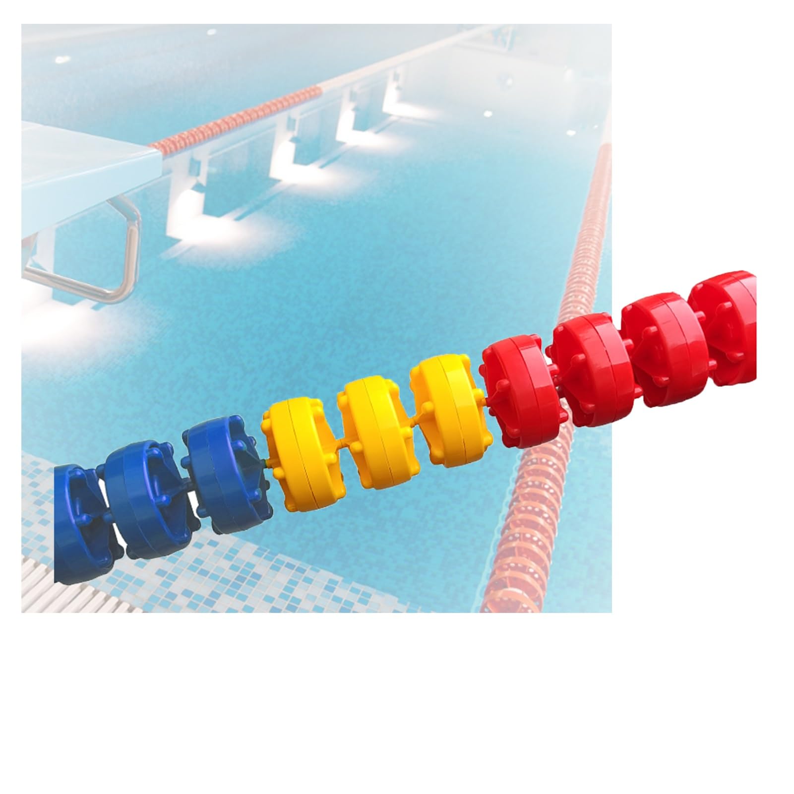 Accessoires de piscine essentiels pour la sécurité avec corde de séparation et flotteurs