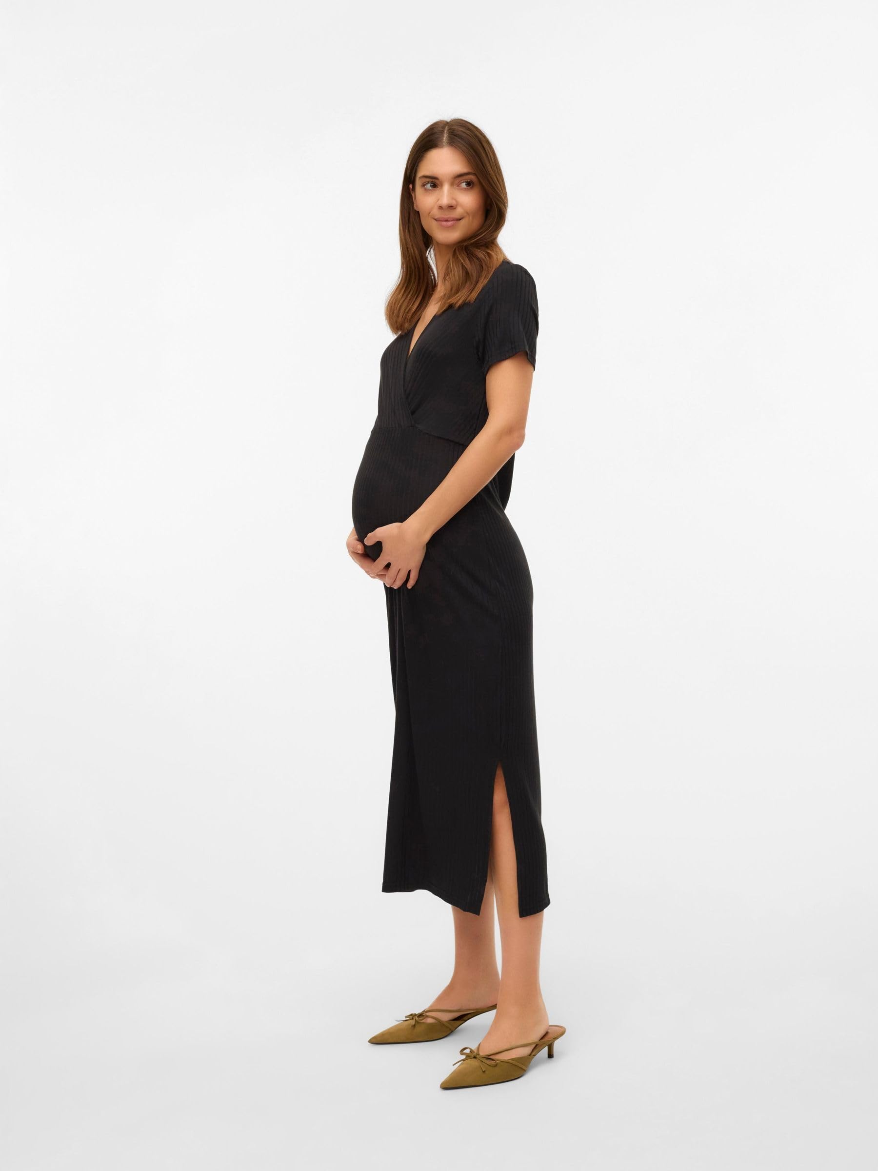 Mama.Licious Damen Mltrinity Tess Ss JRS Midi Dress 2f Noos Mltrinity Tess Ss JRS Midi Dress 2F Noos (1er Pack) | Dress