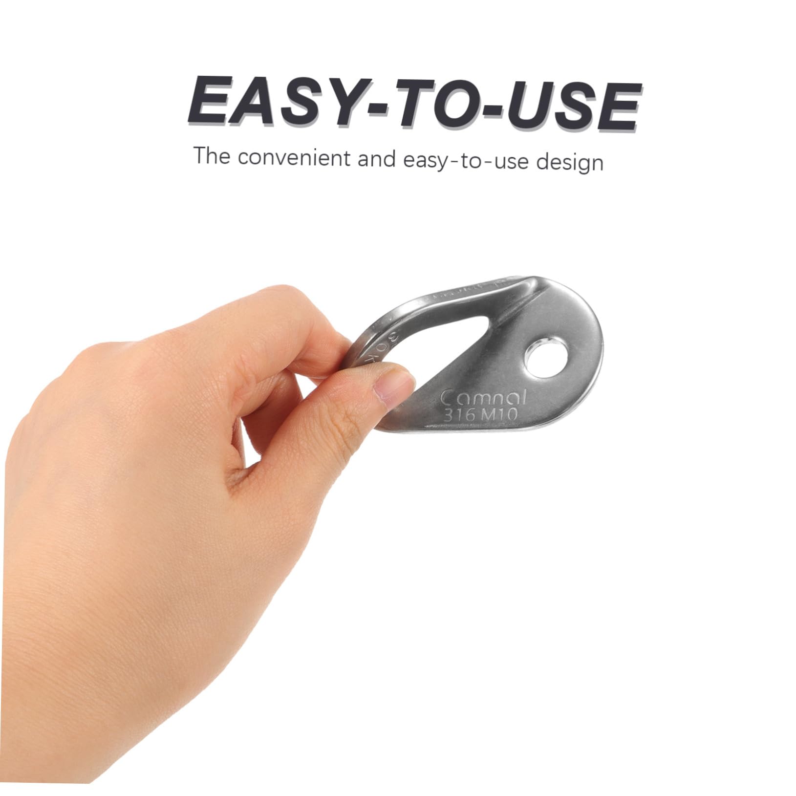 GAROZATION Hangers Multi-use Anchor for Climbing Camping Gear Climbing Fixed Point Anchor Stainless Steel Bolt Hanger Anchor Hanger Stainless Steel Climbing Anchor Outdoor Climbing Gear