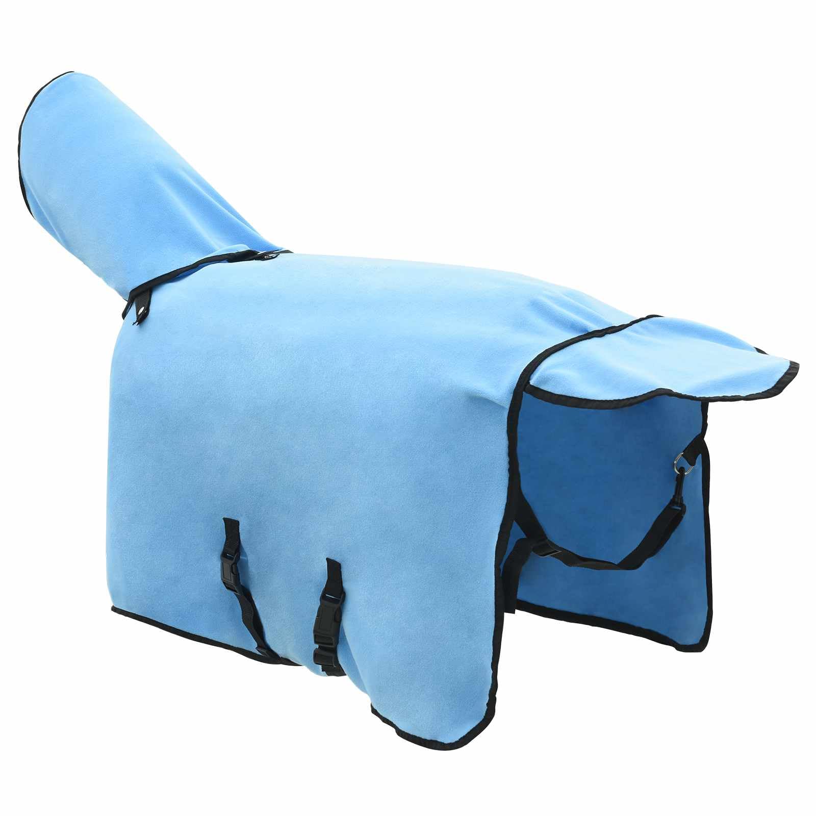 Manta para caballos Aqua de poliéster de 75 cm, impermeable, resistente al viento, transpirable, con espacio ajustable en el vientre y correa cruzada, para invierno, protección contra el frío