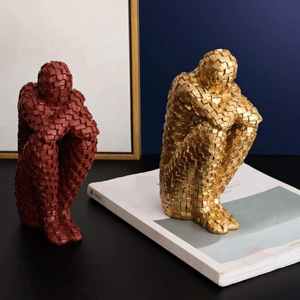 Buchstütze Buchstütze Aus Kunstharz, Dekorative Figur Als Akzentstück Für Zuhause, Büro, Tisch- Und Schreibtischdekoration Für Büro Zuhause(Rood)