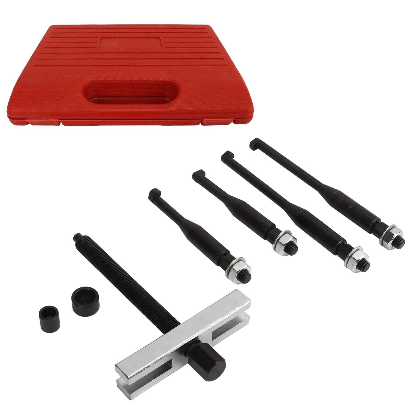 Extractor de volante, herramientas universales para extraer volantes, juego de gran resistencia de acero al carbono anodizado y tratado térmicamente con caja de almacenamiento para