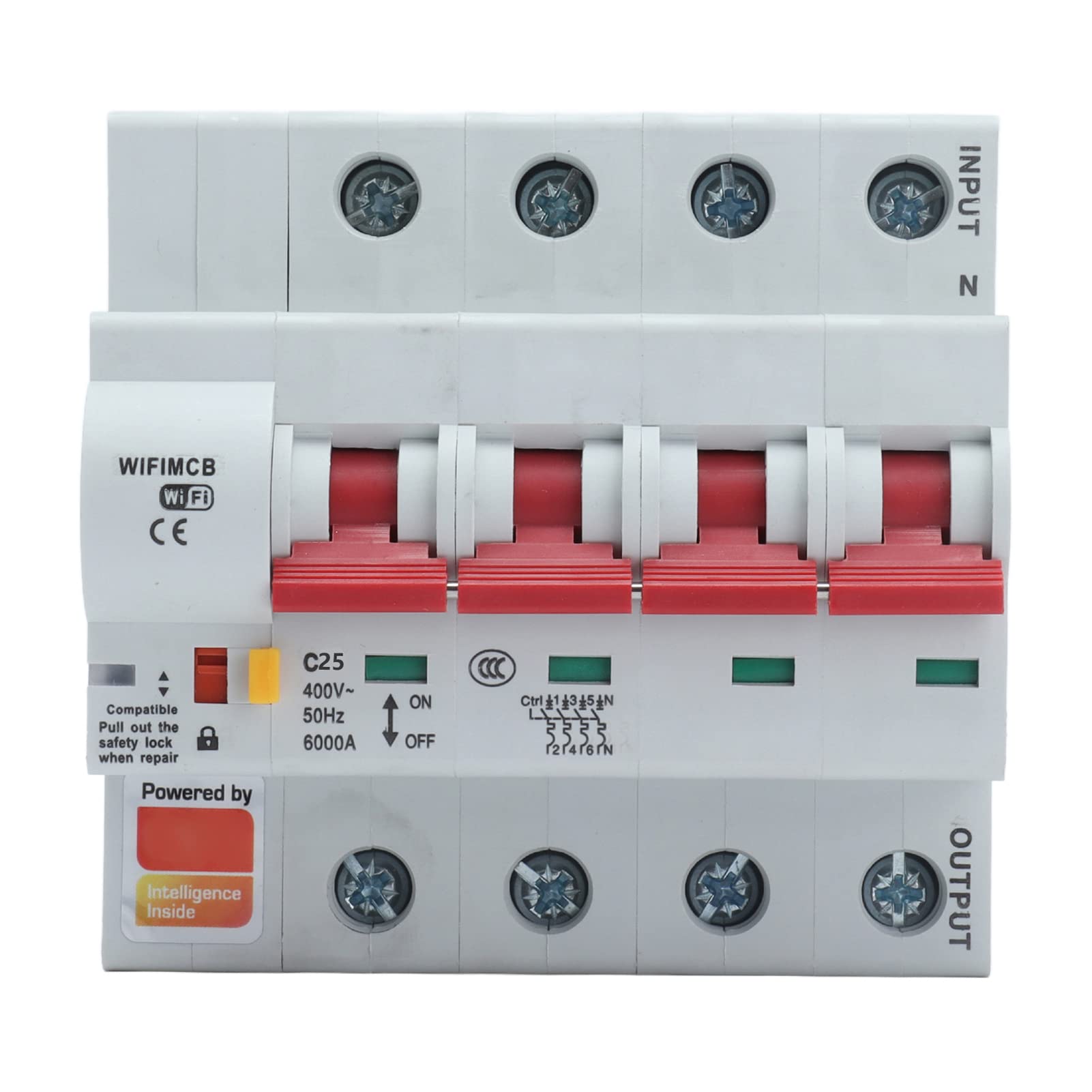 Interruttore remoto interruttore a circuito WiFi con coperchio AC 400 V per automazione domestica 25 A (25 a)