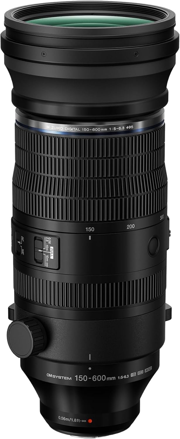 OM SYSTEM M.Zuiko Digital ED 150-600mm F5.0-6.3 is Ultra Tele-Zoom Objektiv | MFT Super-Tele für Olympus & Panasonic, 7-Stufen Bildstabilisator, Wildlife & Vogelfotografie, 300-1200mm KB-Äquivalent