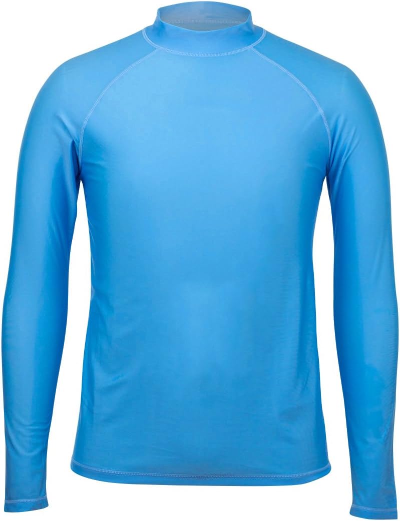 UV SKINZ Men’s Long Sleeve Sun & Swim Shirt with UPF 50+ – Salt Water Resistant
