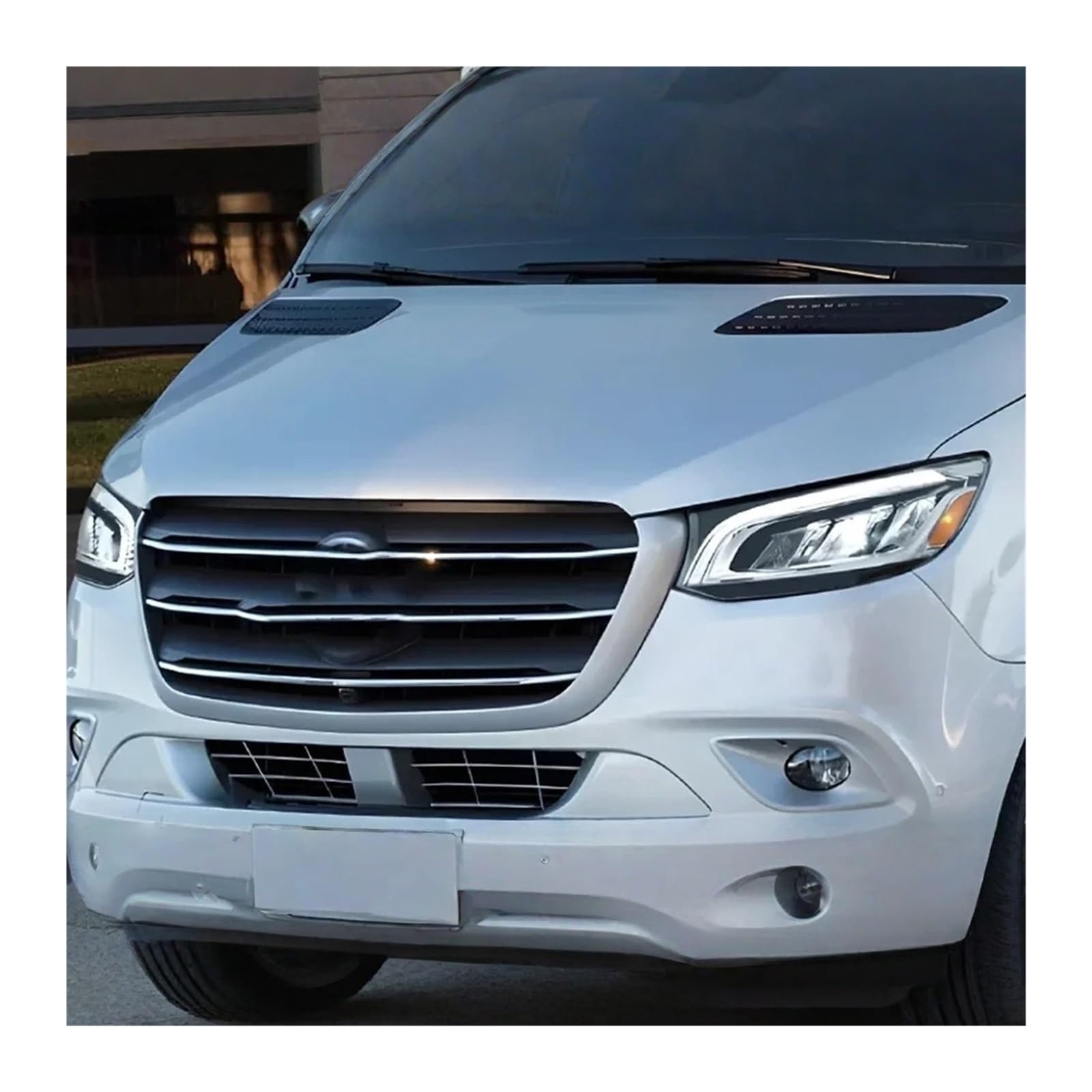 2 Pezzi di fari per Auto per Benz Sprinter Classe 2018-2023 Faro Anteriore DRL Lente proiettore Automotive (Versione USA)