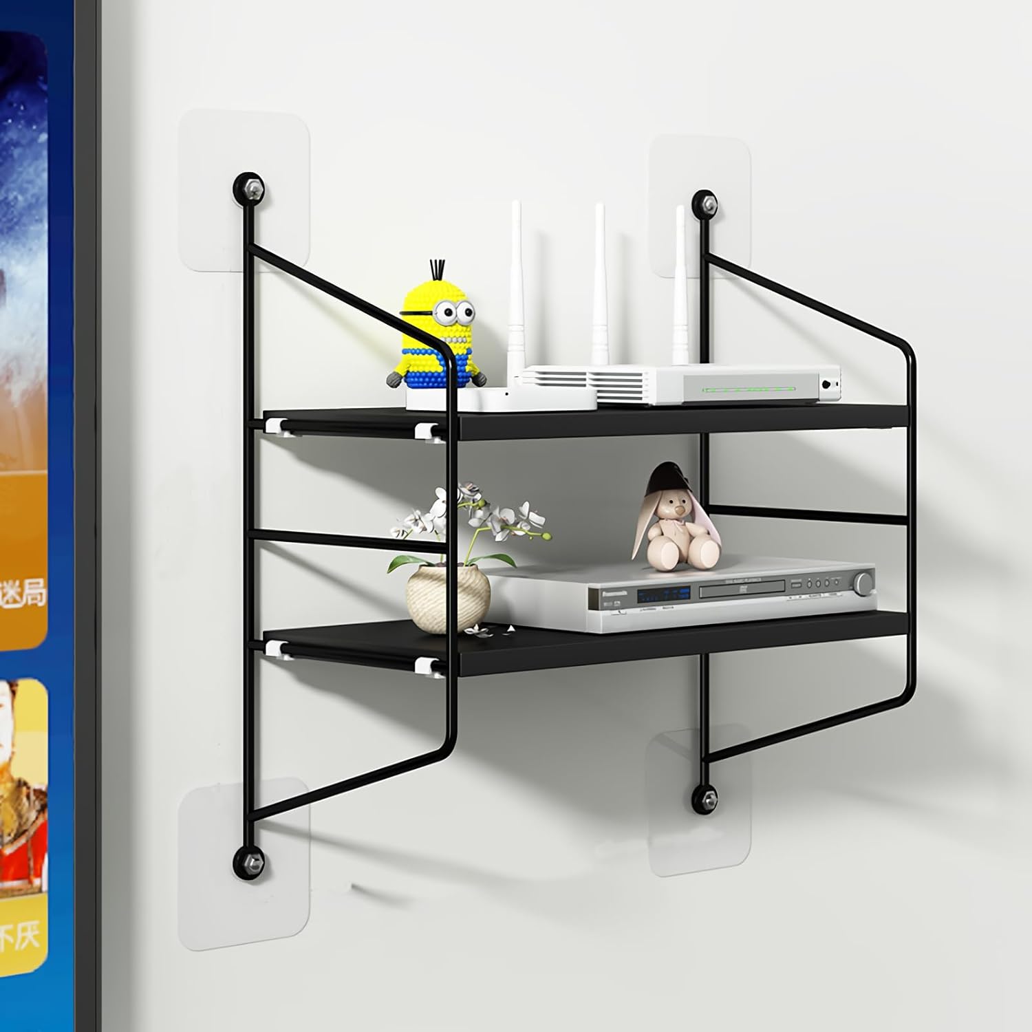 Amazon.com: Atcamue Floating Shelf for AV Device/Projector/Cable Boxes ...