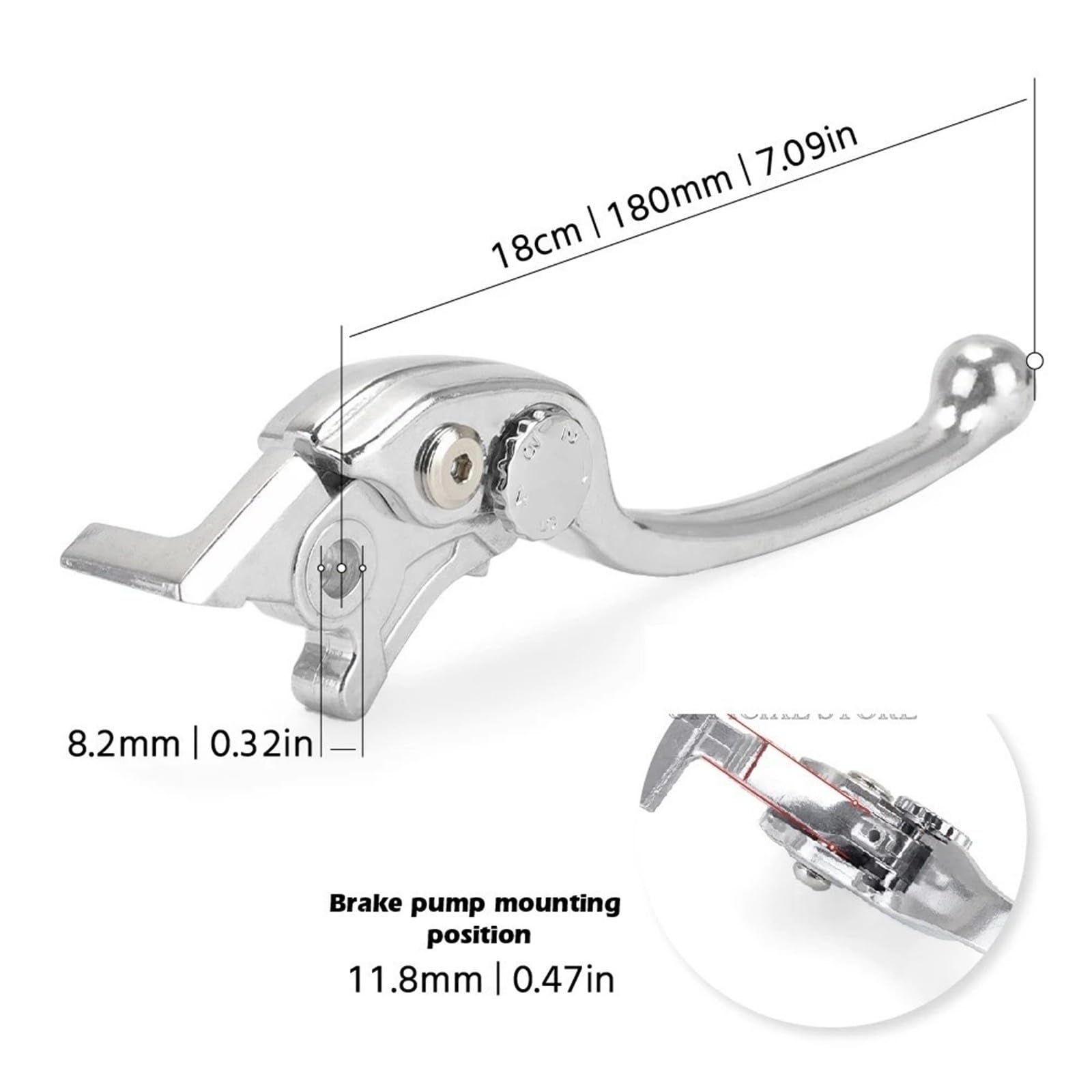 Black CNC Replacement Front Brake Lever, Compatible With HONDA MSX125 Grom CB500F CBR500R CBR125R/150R/250R/300R(B)