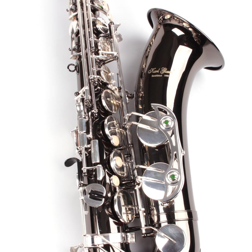 Tenor Saxofón negro cromado con maletín