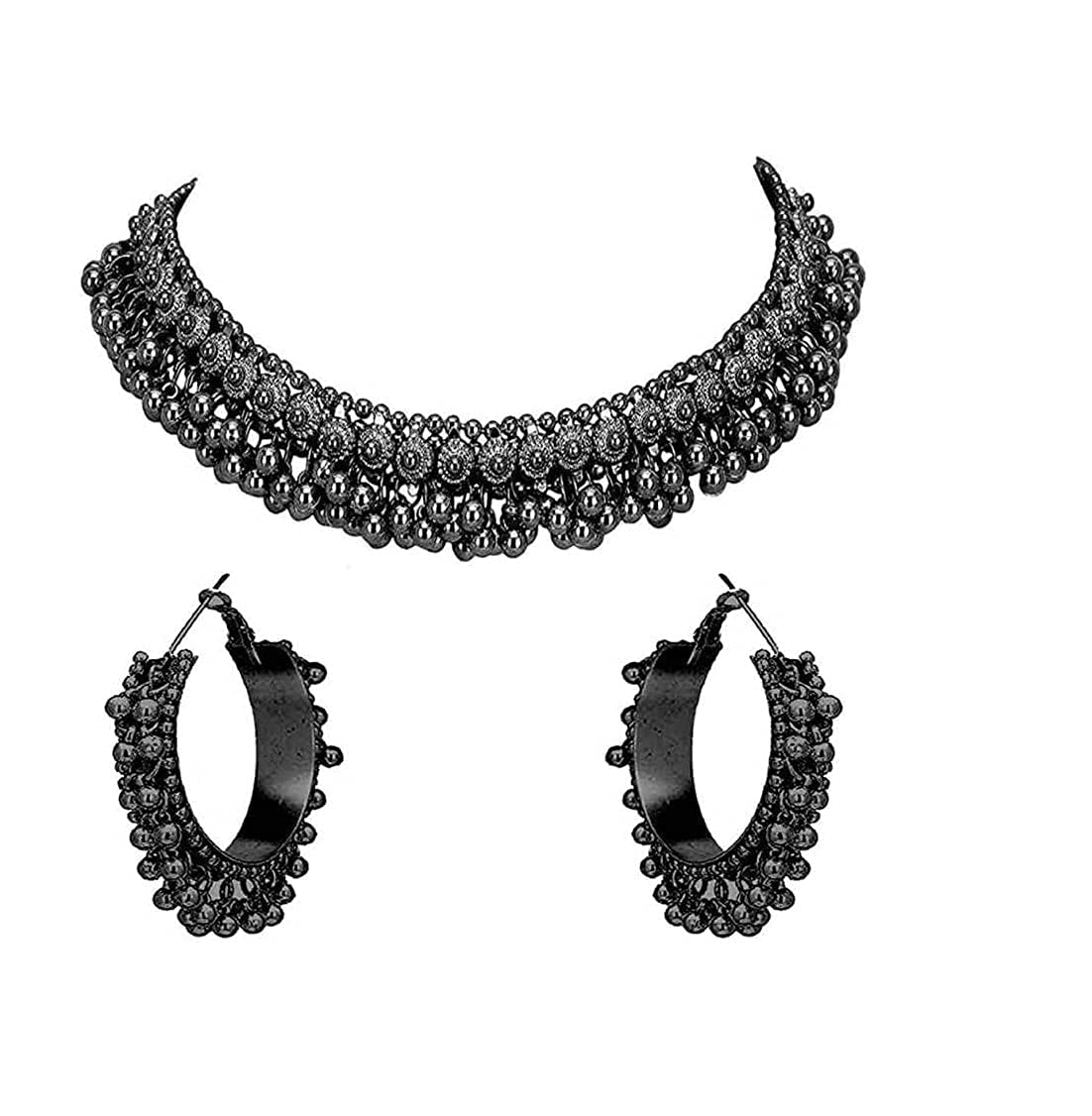See full amazon price history chart for Karshni Jewelles Oxidised Latest Desigen Black Choker Necklace with jhumka Set for Women & Girls… Karshni Jewelles Oxidised Latest Desigen Black Choker Necklace with jhumka Set for Women & Girls… (B09C4MSPG3) Amazon Price History, Amazon Price Tracker