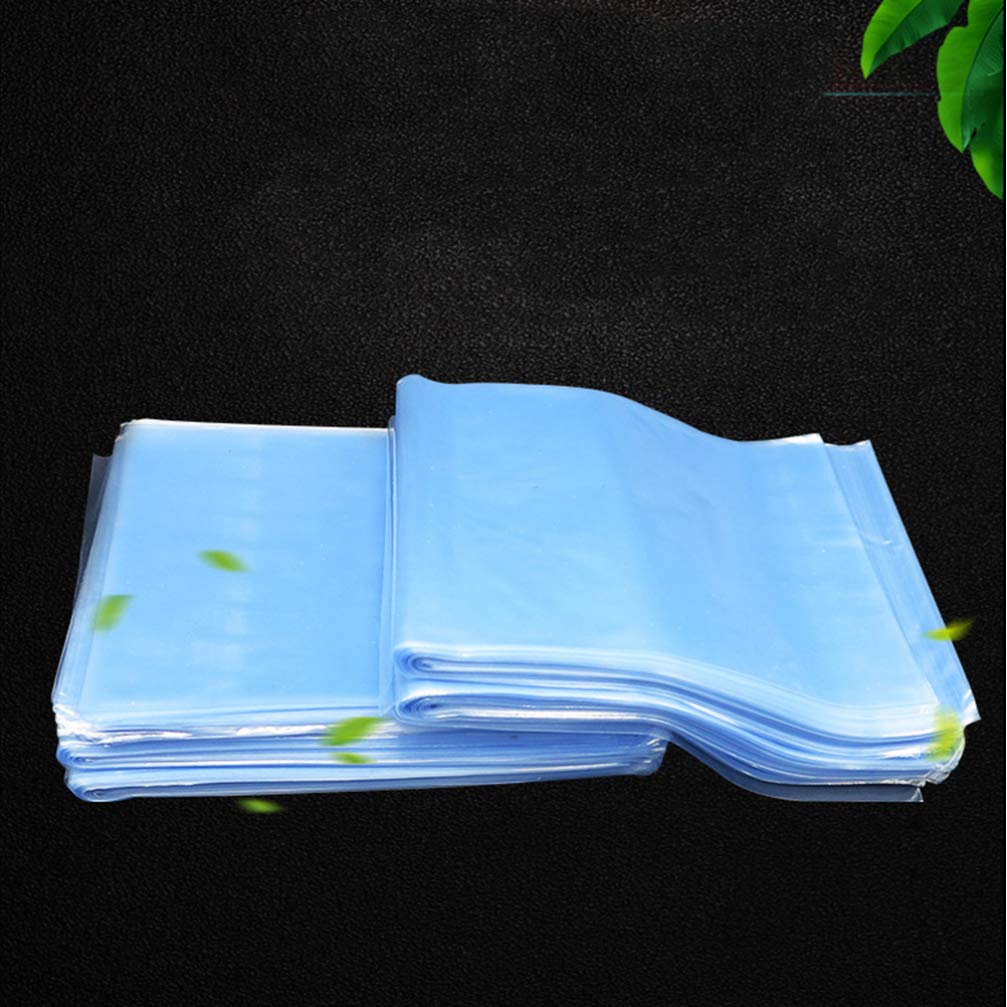 HEALLILY Bolsas Retráctiles Transparentes PVC 100 Unidades 9.84x11.11 Pulgadas Envoltura Termoretráctil