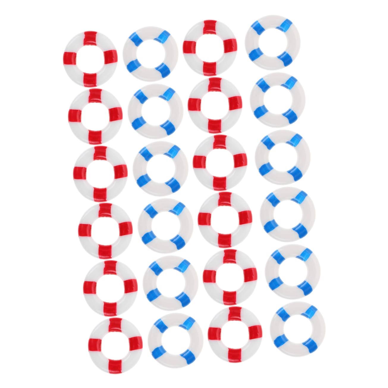 UPKOCH Cute Swim Ring Decor Micro Nautical Decor Lifebuoy Miniature Life Ring Ocean Mini Figurines for Home