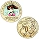 Sailor Sammlermünzen, 5 Stück Dekorative Anime-Gedenkmünzen, Goldfarben,4cm