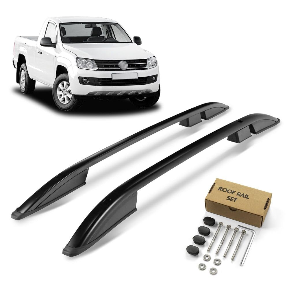 CHROMEMASTER | Barre da Tetto, Rail Tetto Compatibile con VW Amarok 2010-2020; Sono Utilizzate per il Montaggio di Portapacchi, Box da Tetto o Portabiciclette | Costruzione in Alluminio