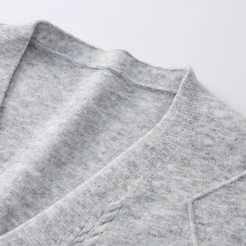 Men Wool Knit Jumpers Sweater Vest Tank V Neck Sleeveless Pullover Button Down Knitted Sleeveless Sweater Vest2