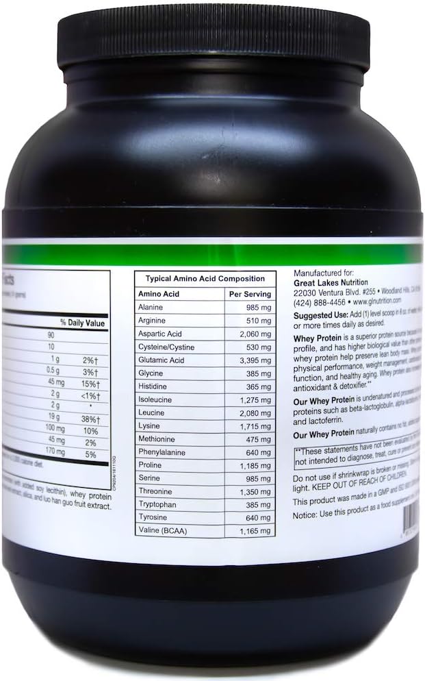 Pure Whey from 100% Grass-Fed Cows | GMO Free, Hormone Free, Soy Free Protein Shake Mix | 17 Grams of Protein Per Scoop & Only 90 Calories | Best All-Natural Vanilla Protein Powder for Men & Women