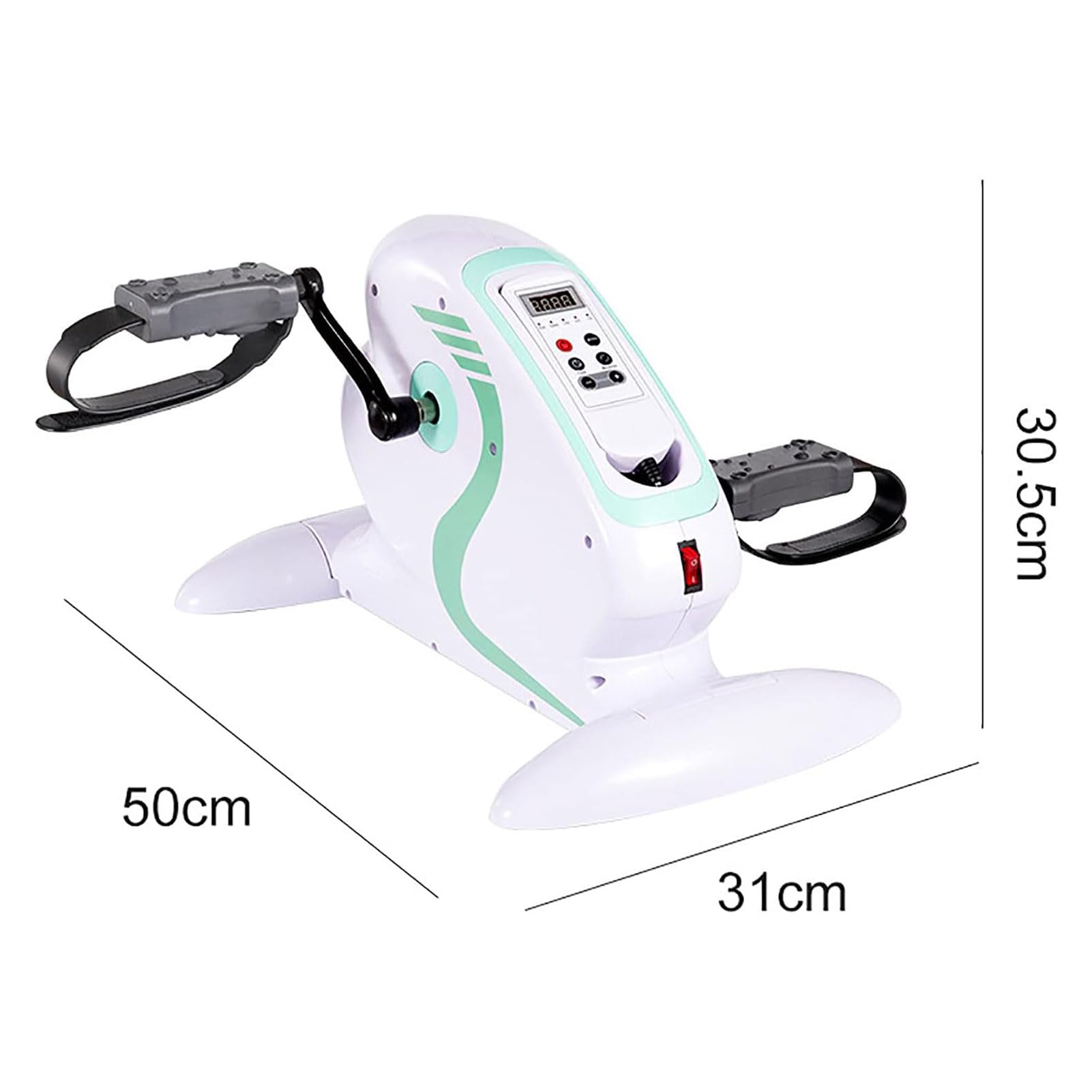 Mini Cyclette elettrica per Tapis roulant, Tapis roulant per Fitness Indoor Riabilitazione Verticale Bicicletta Ciclismo Passo-Passo pedaliera Fitness Mini Cyclette
