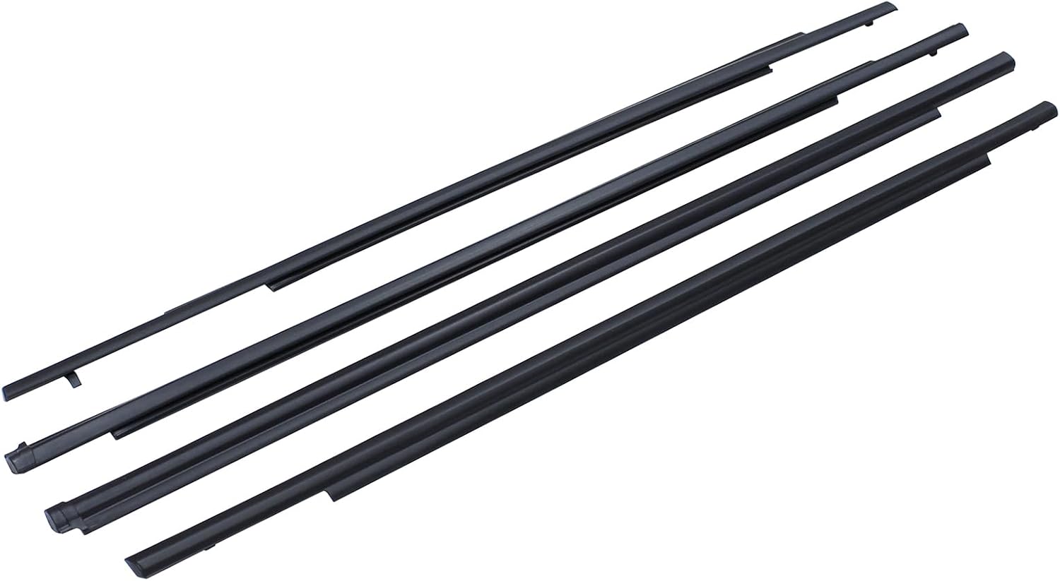 ApplianPar Front Rear Door Window Belt Moulding Trim Weatherstrip Seal Set for Mitsubishi Outlander Sport ASX RVR 2011-2020