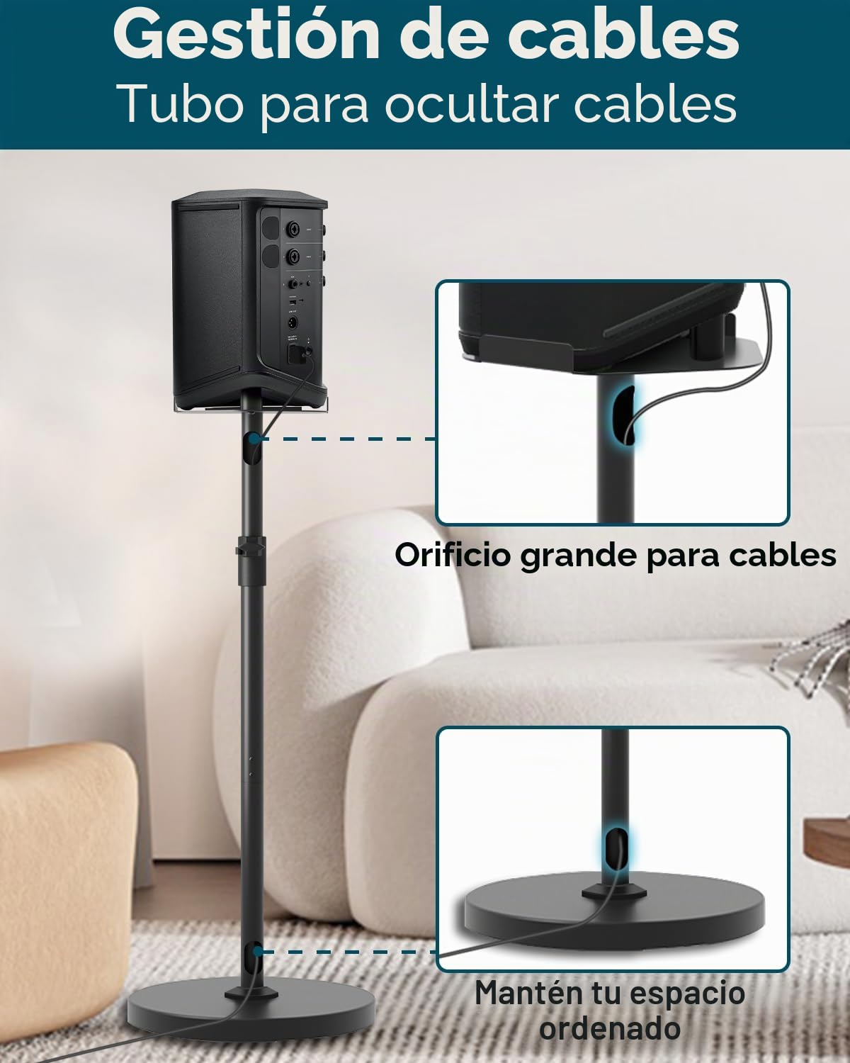Soporte de altura ajustable para Bose S1 Pro Plus, soporte para Bose S1 Pro, para S1 Pro + soporte, soporte para altavoz, altura ajustable de 114 a 137 cm, soporte de suelo para Bose S1 Pro