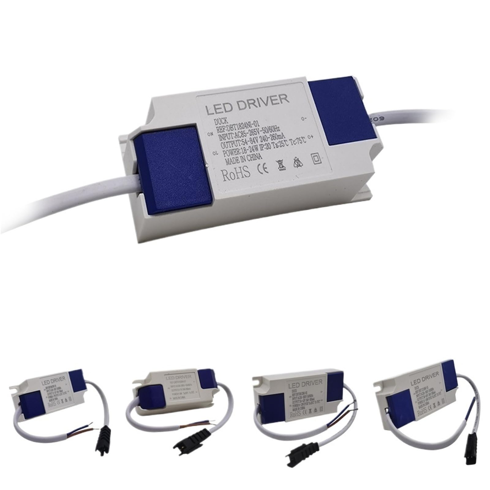 Driver LED 300mA anti-scintillement transformateur isolé 3W à 5W