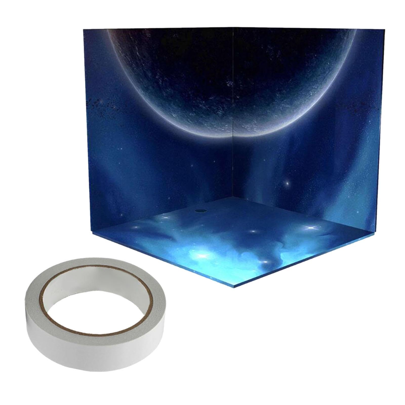 1:12 Miniature Scene Background Board Scene, Display Collection for Action Figures, Space