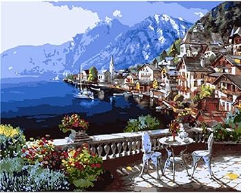 Amazon | LZHLMCL アクリル絵の具デジタル絵画 風景数字で着色風景 Amazon | LZHLMCL アクリル絵の具デジタル絵画 風景数字で着色風景