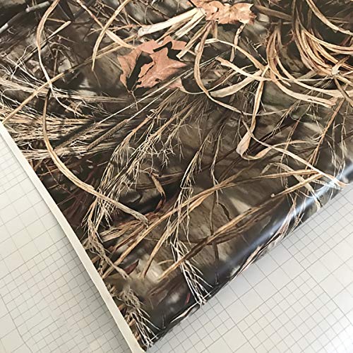 image for Queenbox 50x152cm Camo Vinyl Wraps, Woodland Nature Camouflage Self-Ad