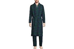 Men's Ultra-Plush and Comfy Flannel Bathrobe