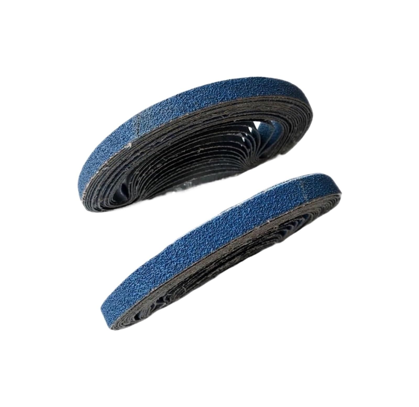 dfEDRd Aluminum Oxide Sanding Belts, Aluminium Grit 40 For Air Belt Sander Pack Of 10 Blue Multiple Sizes(520x20mm)