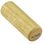 Nino Percussion Wood Shaker Instrument - Large Wood Shaker for Children from 3 Years - Cylindrical Musical Instrument - Siam Oak, Natural (NINO2)