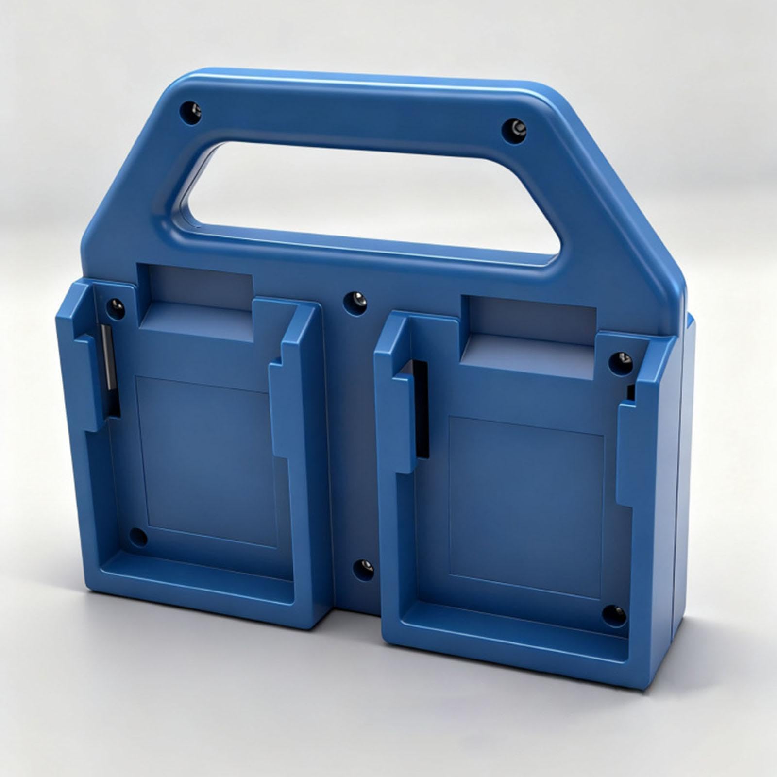 Amagogo Organisateur de Porte-Piles avec poignée, Accessoire d'espace de Travail, Support de Rangement pour Piles pour Atelier/Garage.