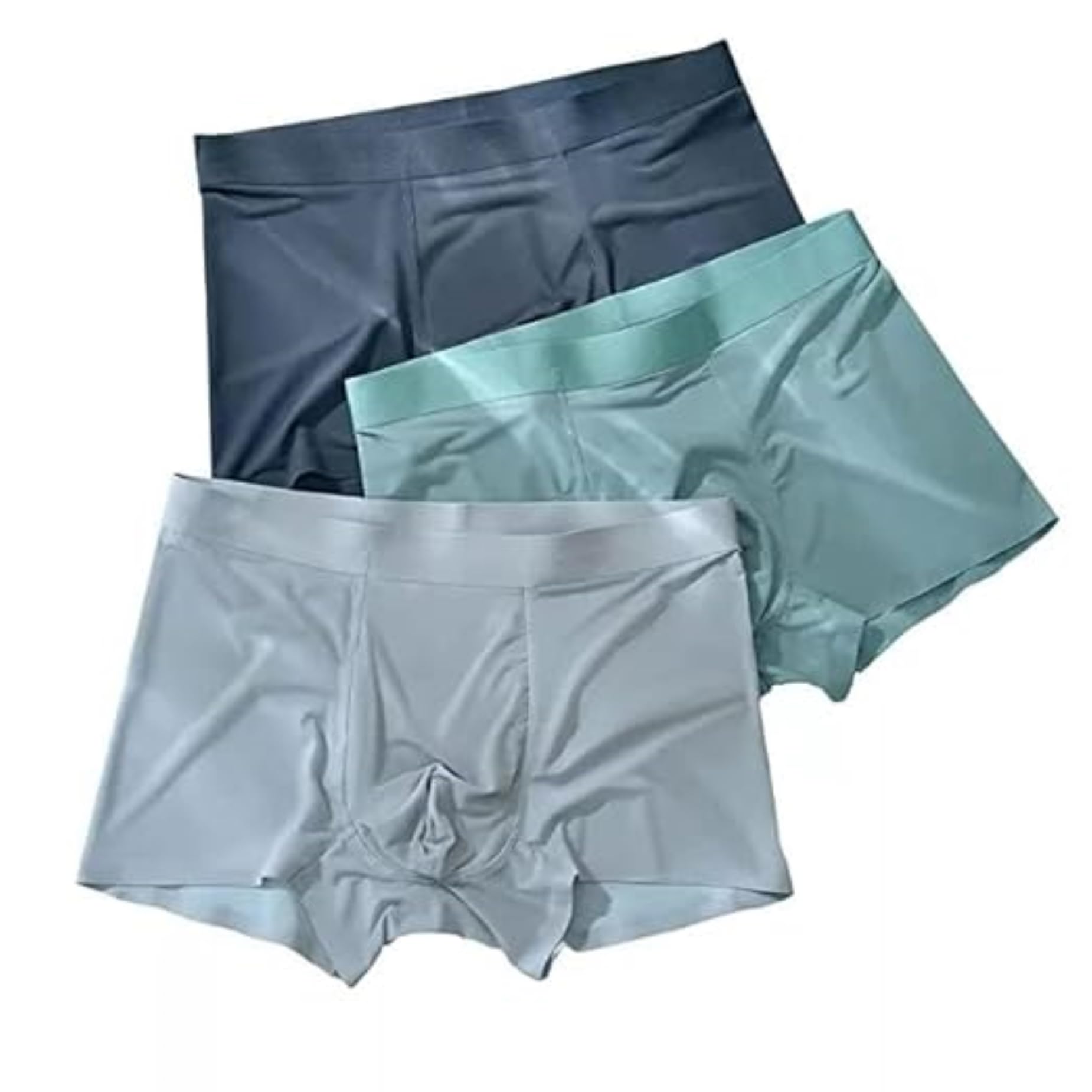 Ethika Men's Ultra-Comfort Ice Silk Underwear | Moisture-Wicking, Breathable Boxers for Men | Seamless Design | (Any 3 Multicolor) Pack of 3 (in, Alpha, M, Multicolor) (in, Alpha, XL, Multicolor)