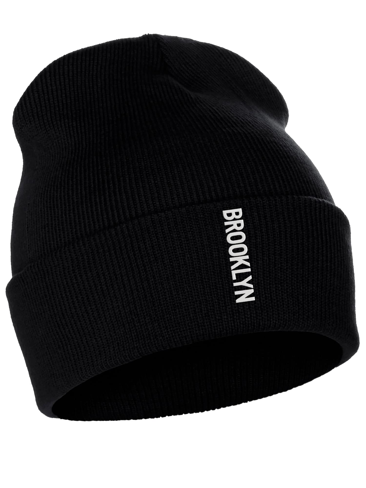 DaxtonDaxton Vertical USA Cities Cuffed Beanie Winter Knit hat Skully Cap