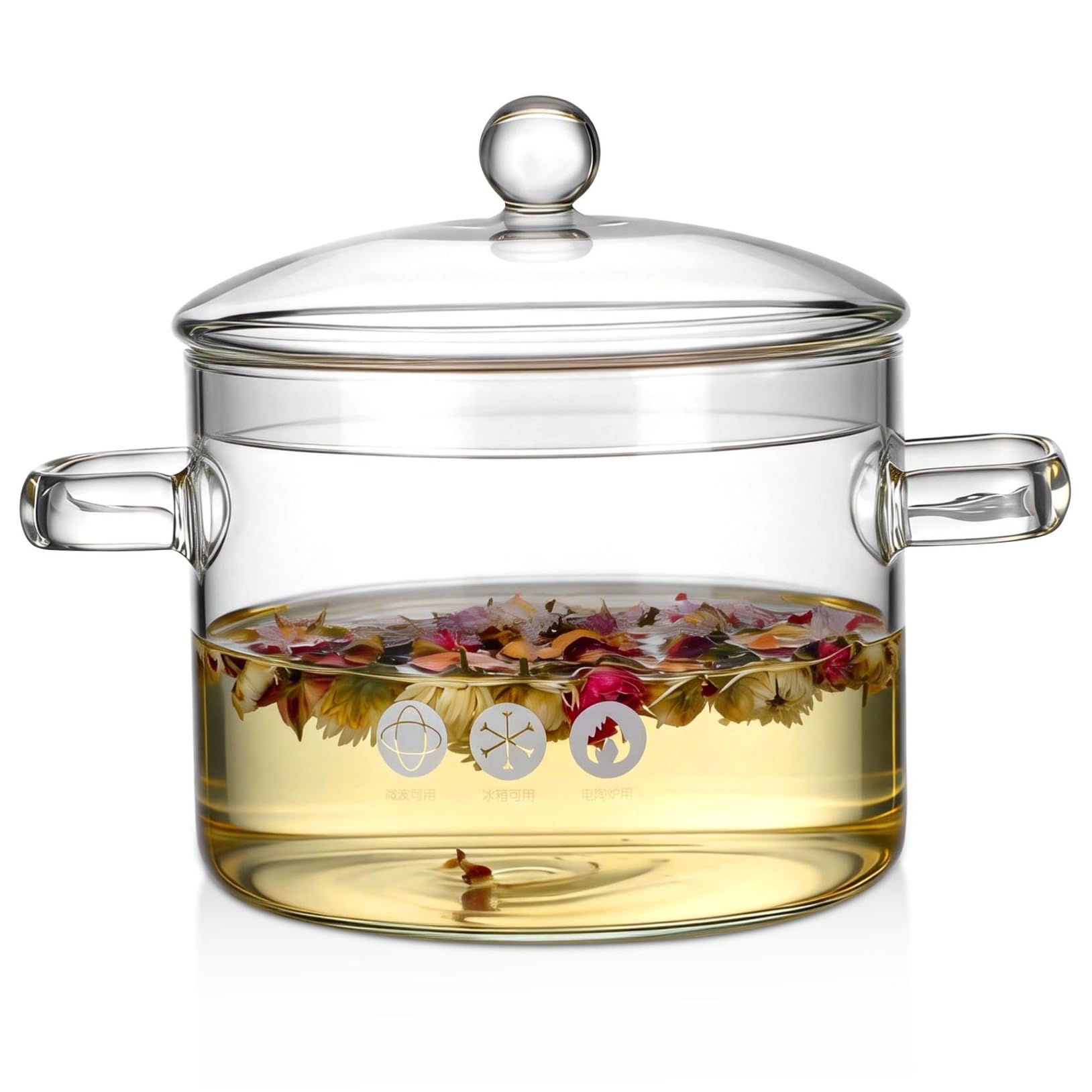 Bol à nouilles et soupe en verre pour cuisson sur plaque et salades