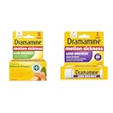 Non-Drowsy, Motion Sickness Relief, Made with Natural Ginger, 18 Count & Motion Sickness Relief Less Drowsey Formula, 8 Count