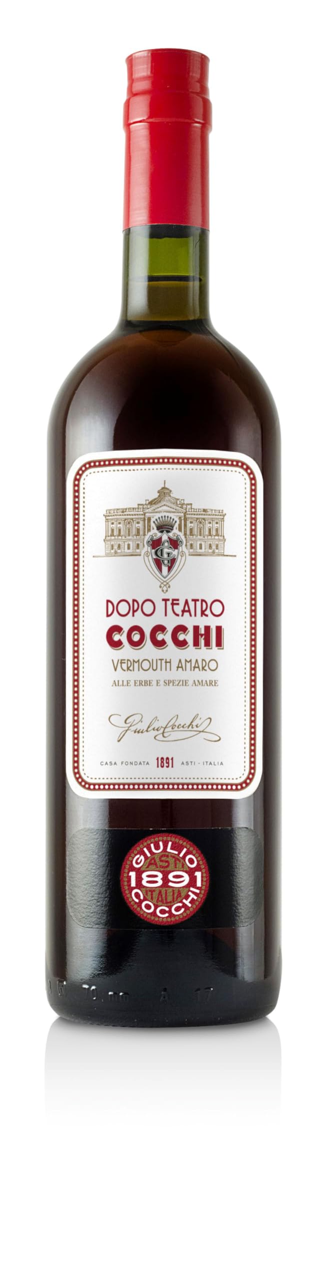 Cocchi Dopo Teatro Vermouth Amaro | 75cl | Italian Evening Aperitif | Notes of Cherry and Dark Chocolate | Perfect in Negroni or Manhattan Cocktails