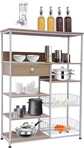 Estante de cocina para panadería de gran capacidad estante de almacenamiento para baño cocina garaje