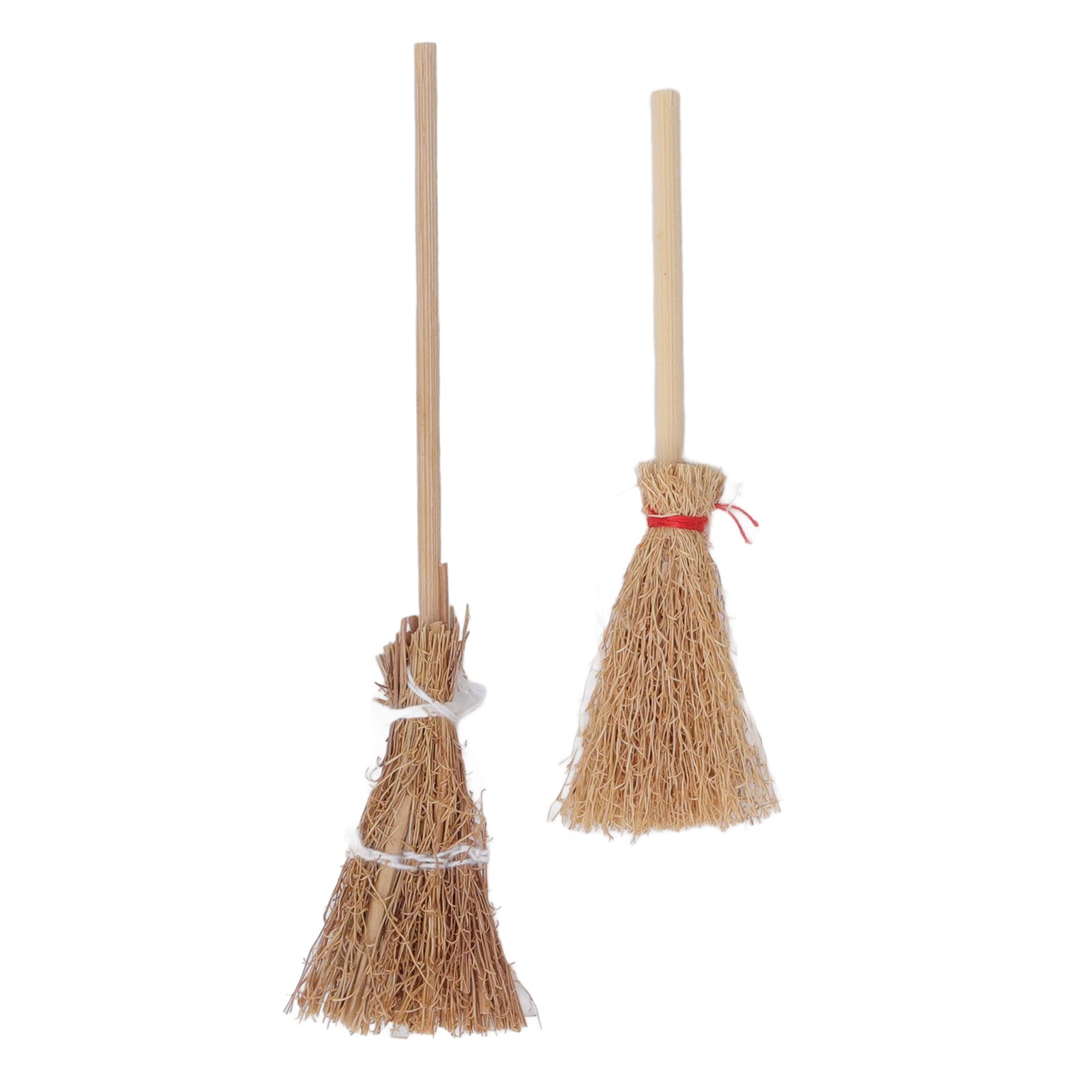 Mini Witch Broom, Halloween Straw Craft 20PCS Lifelike for Role Plays